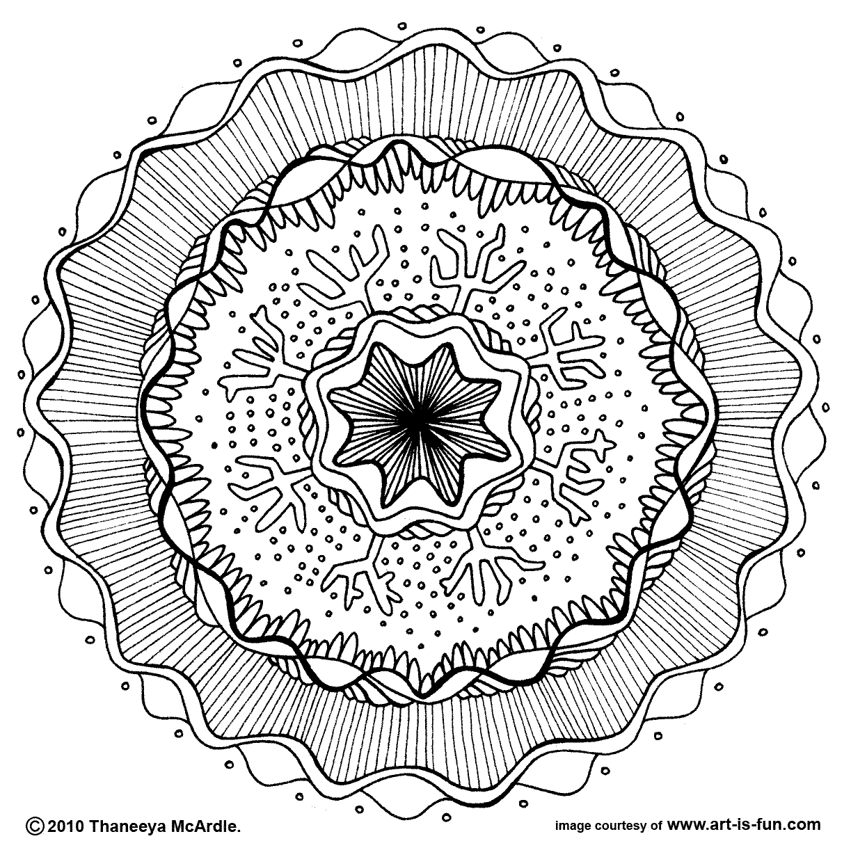 Coloriage d'une scène florale complexe avec motifs entrelacés Coloriage d'une scène florale complexe avec motifs entrelacés