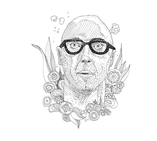 Un coloriage d'art thérapie représentant un jardin luxuriant avec des fleurs et des motifs géométriques Un coloriage d'art thérapie représentant un jardin luxuriant avec des fleurs et des motifs géométriques
