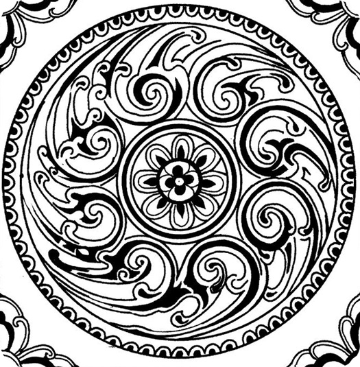 Fleurs et motifs géométriques à colorier Fleurs et motifs géométriques à colorier