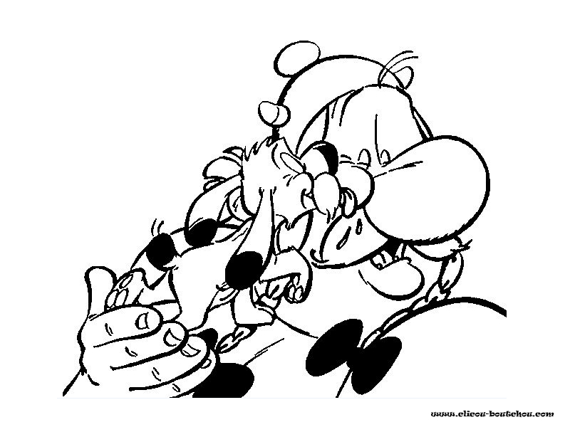 Asterix et Obelix en pleine aventure dans une scène humoristique
