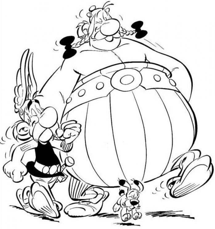 Asterix et Obelix se préparent pour une aventure en pleine nature