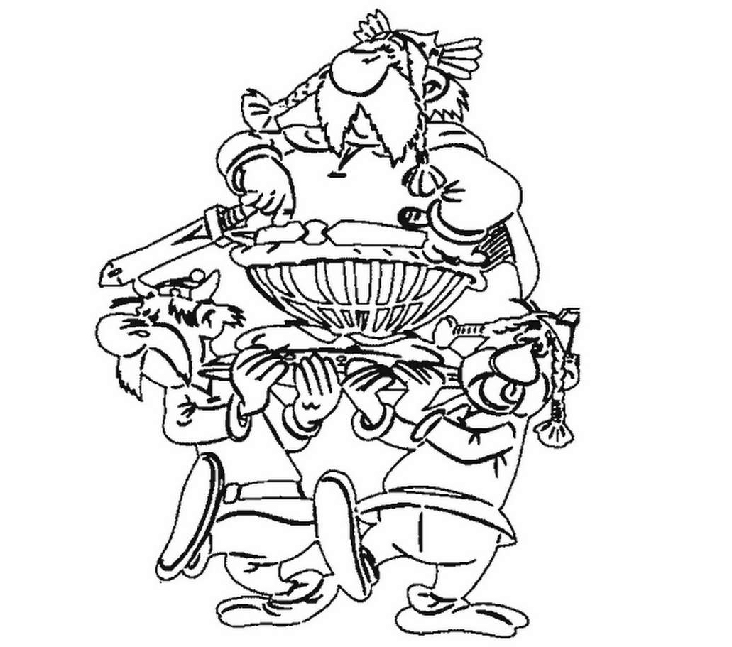 Asterix et Obelix en pleine aventure dans la forêt