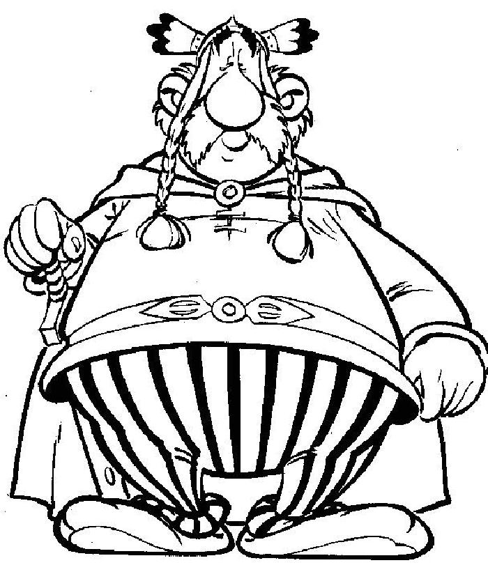 Asterix et Obelix dégustant un banquet au village gaulois