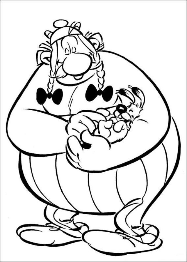 Asterix et Obelix en pleine fête gauloise