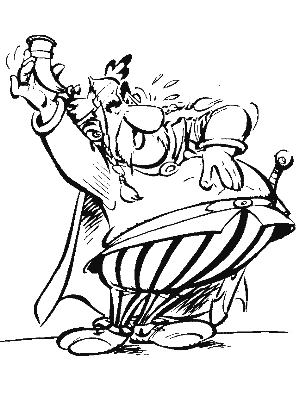 Asterix et Obelix se battent contre des romains en pleine forêt
