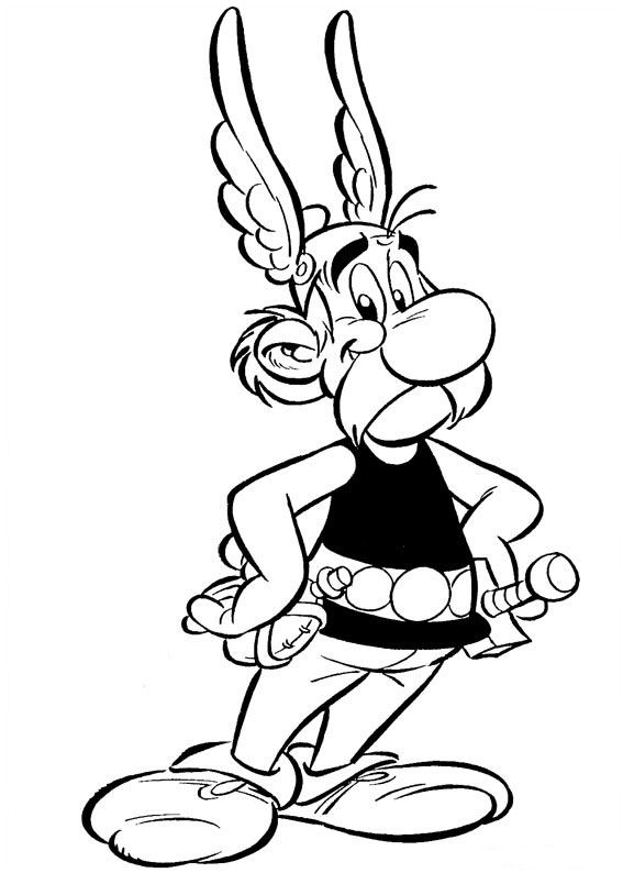 Asterix et Obelix se battent contre un romain dans une scène pleine d'action