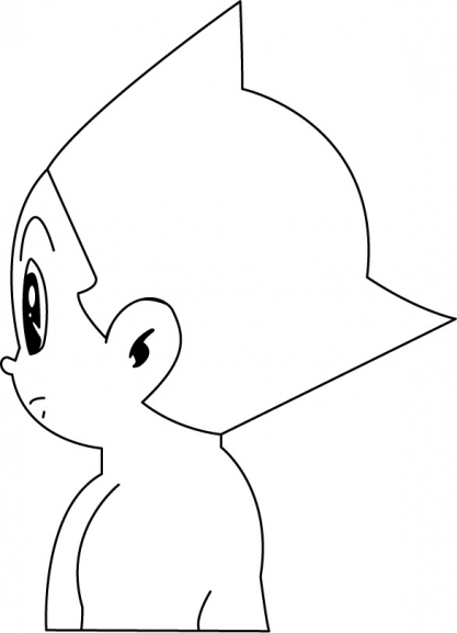 Astroboy en pleine action dans un décor futuriste