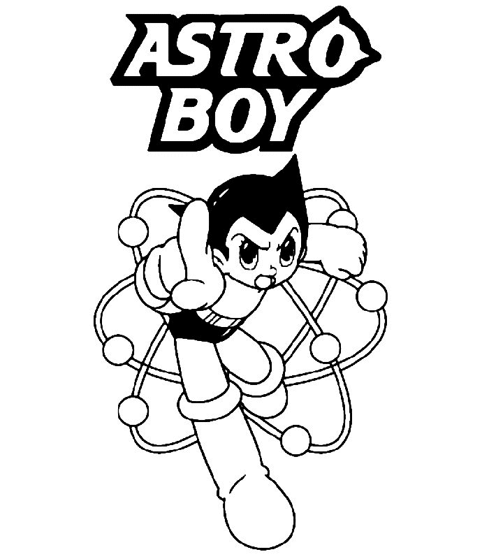 Astroboy en action, prêt à défendre le monde Astroboy en action, prêt à défendre le monde