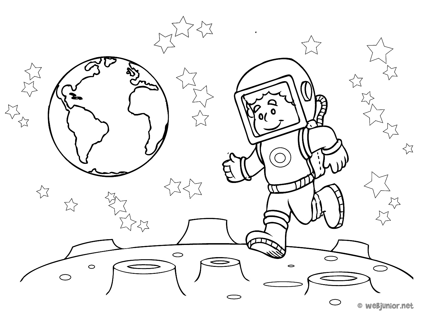 Un astronaute en pleine exploration spatiale