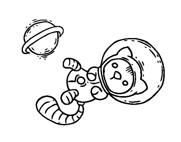 Astronaute en pleine exploration de l'espace