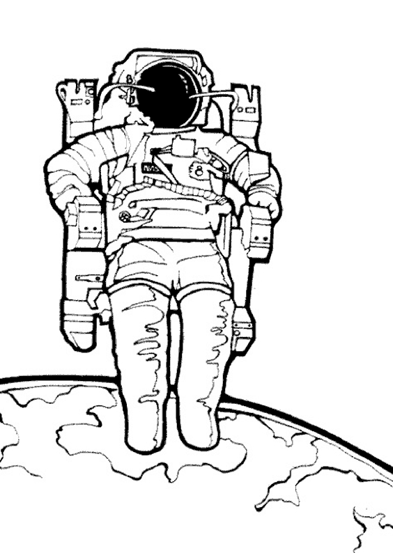 Un astronaute flottant dans l'espace avec une planète en arrière-plan