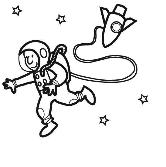 Un astronaute flottant dans l'espace, avec des étoiles en arrière-plan