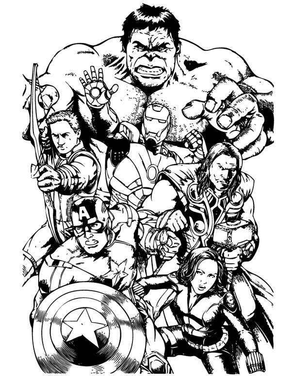 Les Avengers en pleine bataille contre un ennemi redoutable