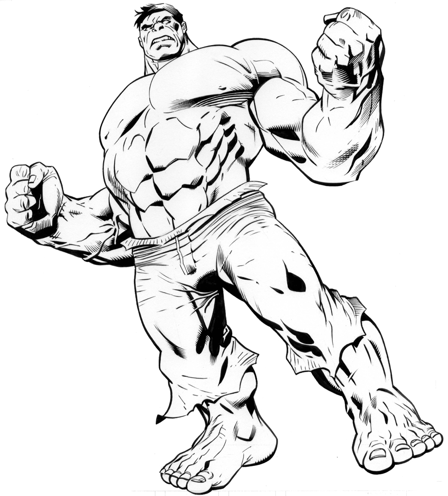 Coloriage des Avengers en pleine action dans une scène dynamique