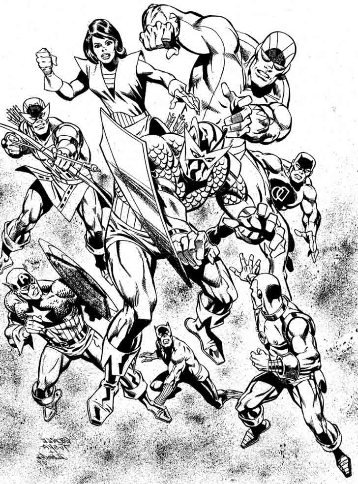 Les Avengers en pleine action face à un ennemi mystérieux