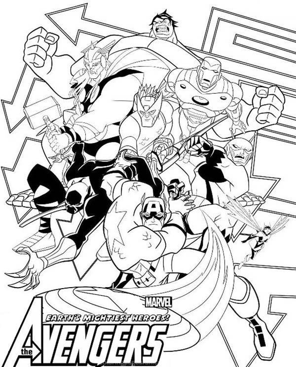 Les Avengers en pleine action face à un ennemi redoutable