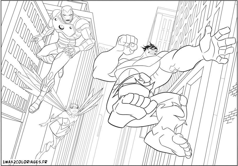 Les Avengers en pleine action face à un ennemi redoutable