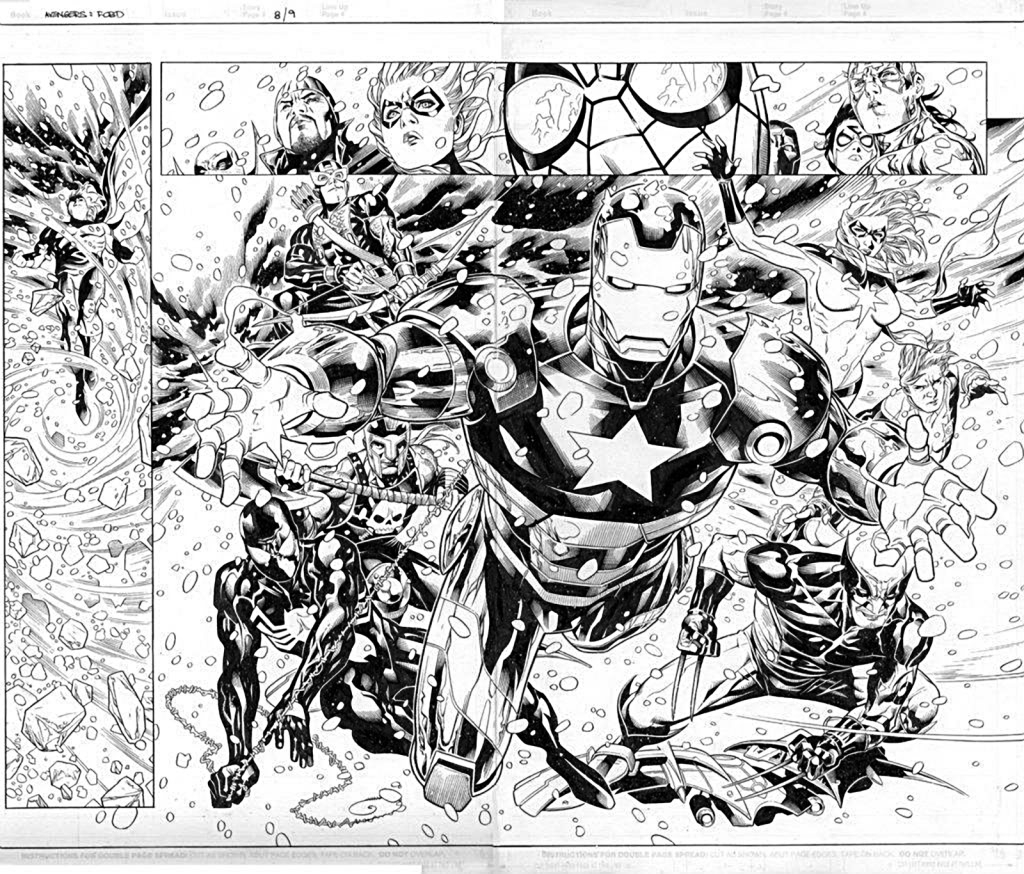 Les Avengers en pleine action face à un ennemi redoutable