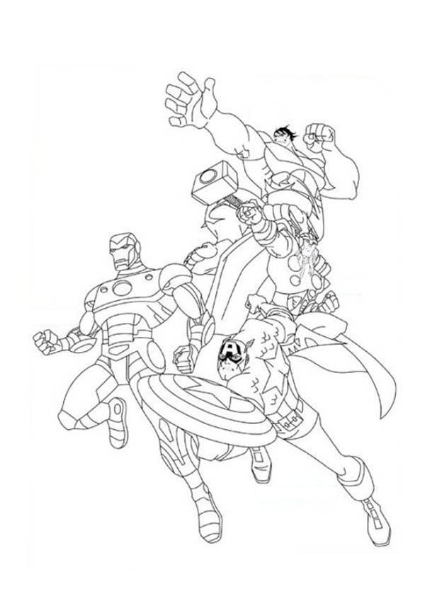Les Avengers en pleine action face à un ennemi redoutable