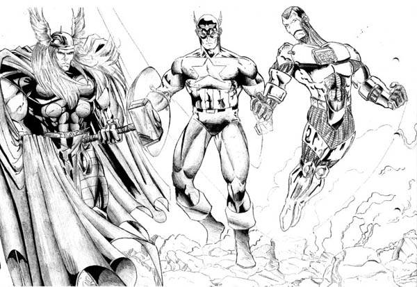 Les Avengers en pleine action contre un ennemi menaçant