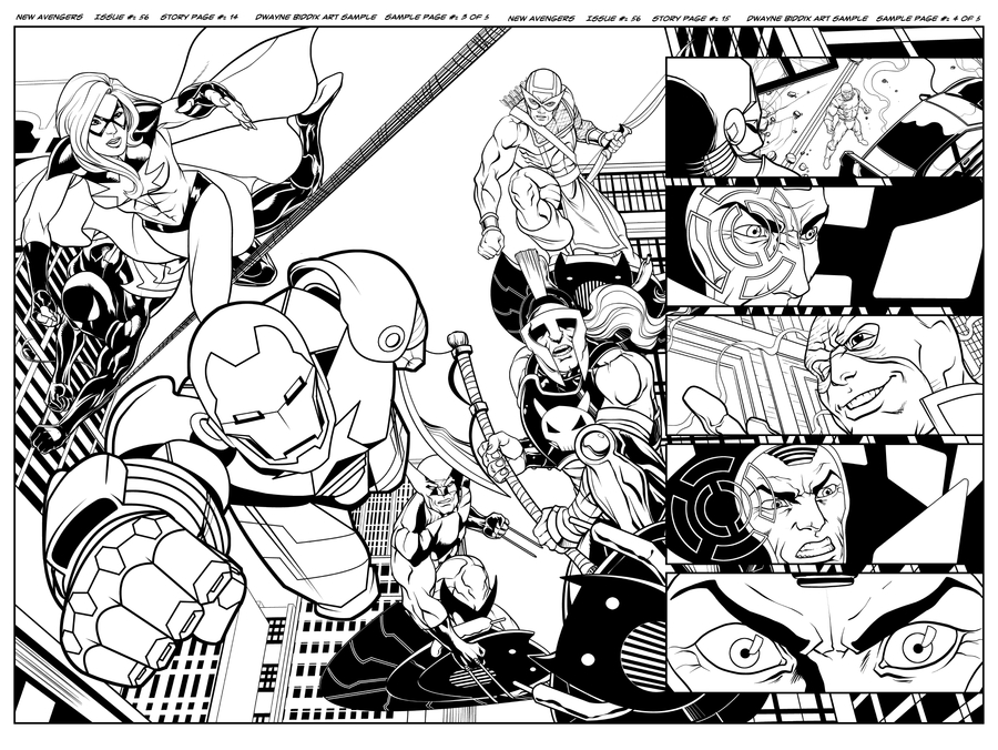 Les Avengers en pleine action face à une menace