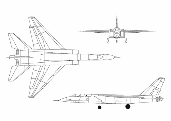 Coloriage d'un avion militaire survolant un paysage