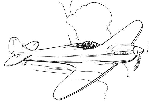 Coloriage d'un avion en plein vol dans un ciel dégagé