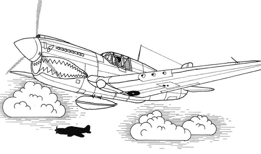 Un avion survolant des nuages dans un ciel dégagé Un avion survolant des nuages dans un ciel dégagé