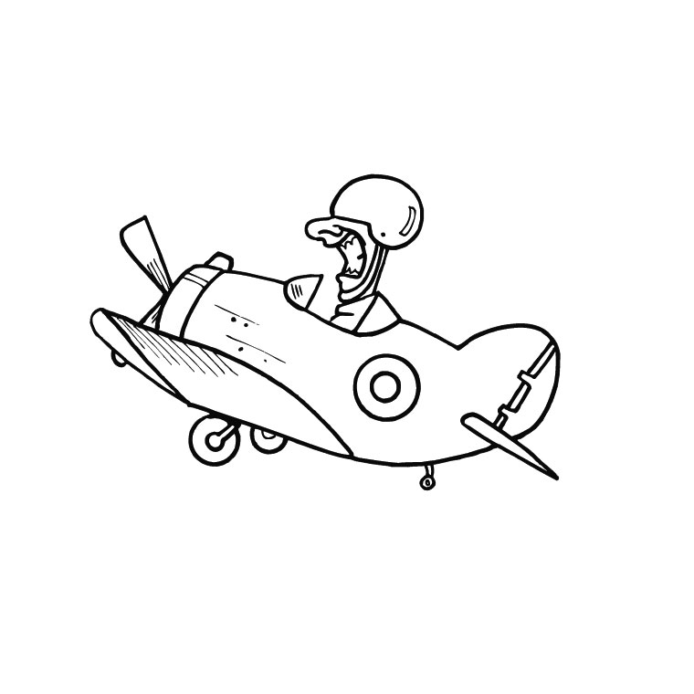 Un avion en plein vol sur fond de nuages