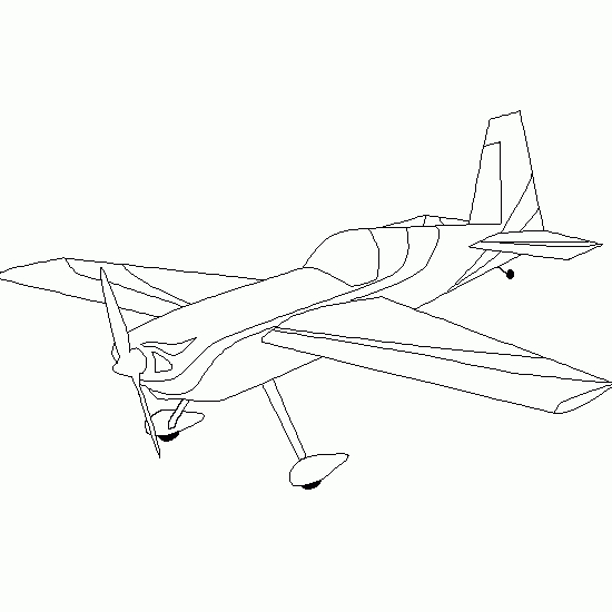Coloriage d'un avion survolant un paysage nuageux