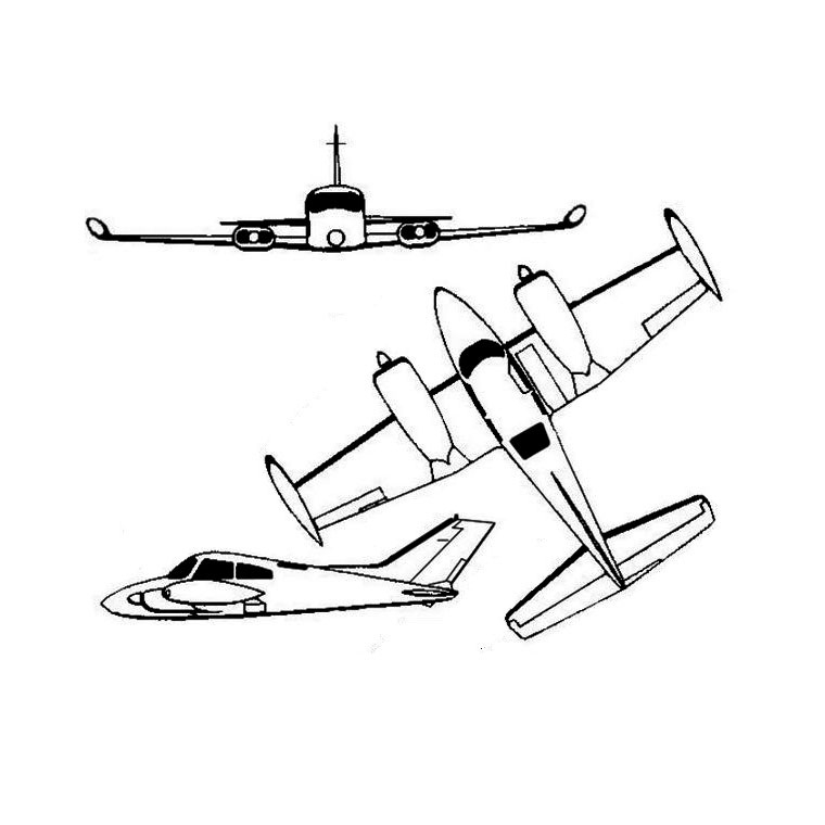 Avion en plein vol sur un fond nuageux