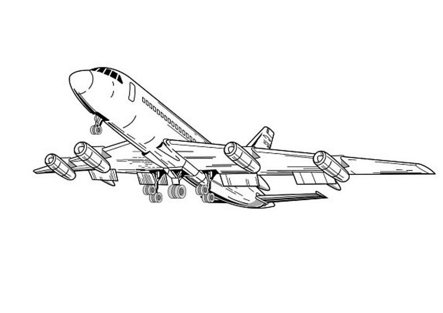 Avion en plein vol sur un ciel dégagé avec des nuages