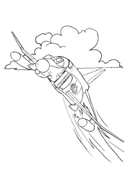 Un avion survolant un paysage nuageux