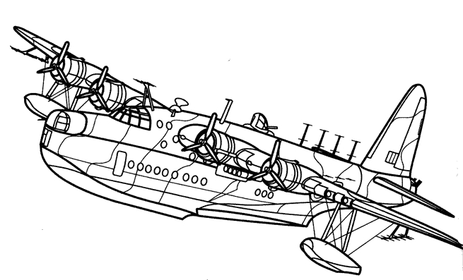 Avion en vol sur fond de nuages