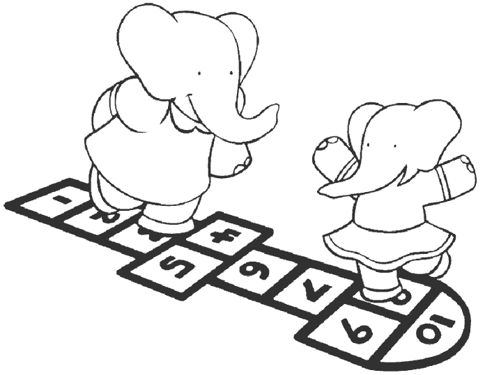 Babar et ses amis s'amusent dans la jungle