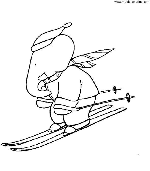 Babar le petit éléphant se prépare à une nouvelle aventure dans la forêt