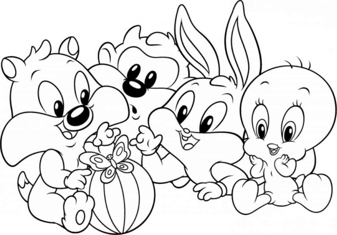 Baby Looney Tunes s'amusent dans un décor joyeux Baby Looney Tunes s'amusent dans un décor joyeux