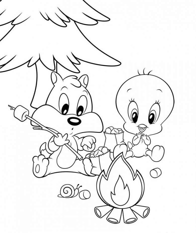 Scène de Baby Looney Tunes entourés de jouets et d'amis