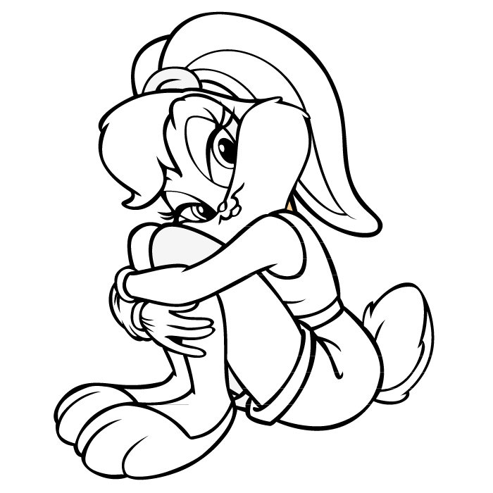 Coloriage des bébés Looney Tunes jouant ensemble dans un décor amusant