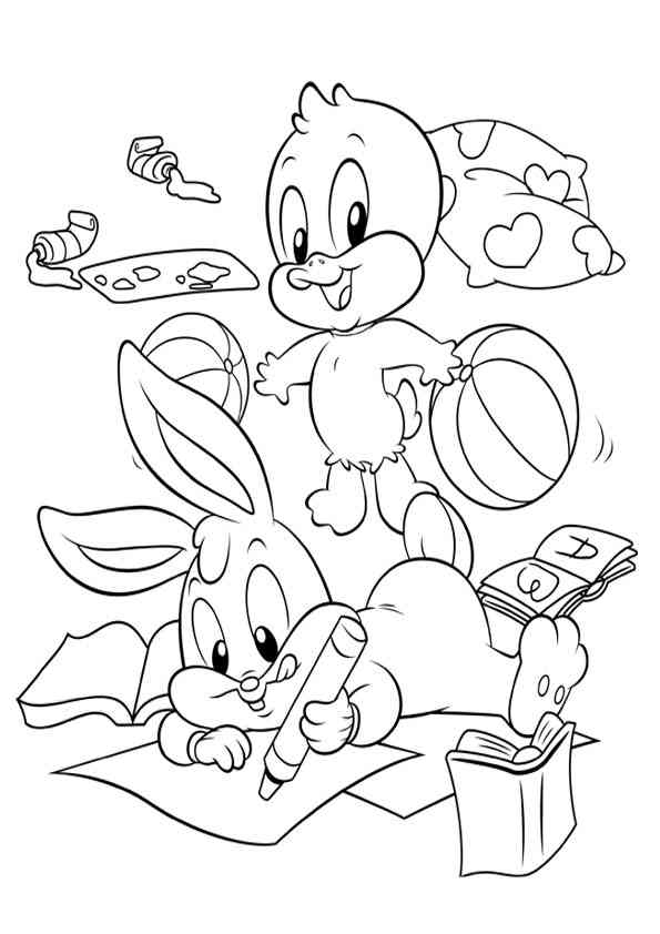 Baby Looney Tunes s'amusent à jouer ensemble dans un décor joyeux