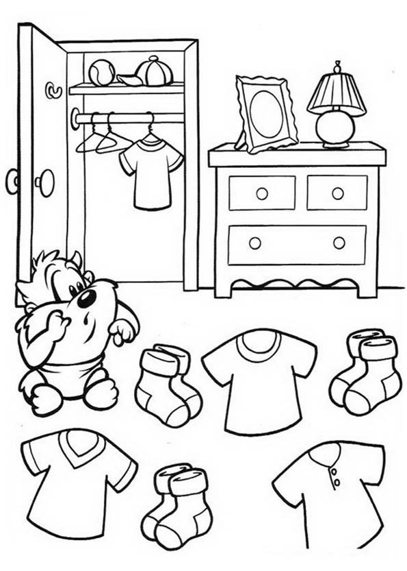 Coloriage de bébés personnages des Looney Tunes jouant ensemble