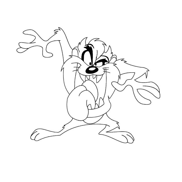 Coloriage des personnages de Baby Looney Tunes dans un cadre ludique