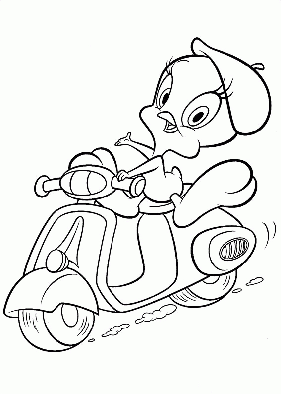 Coloriage des personnages de Baby Looney Tunes jouant ensemble dans un décor ludique Coloriage des personnages de Baby Looney Tunes jouant ensemble dans un décor ludique
