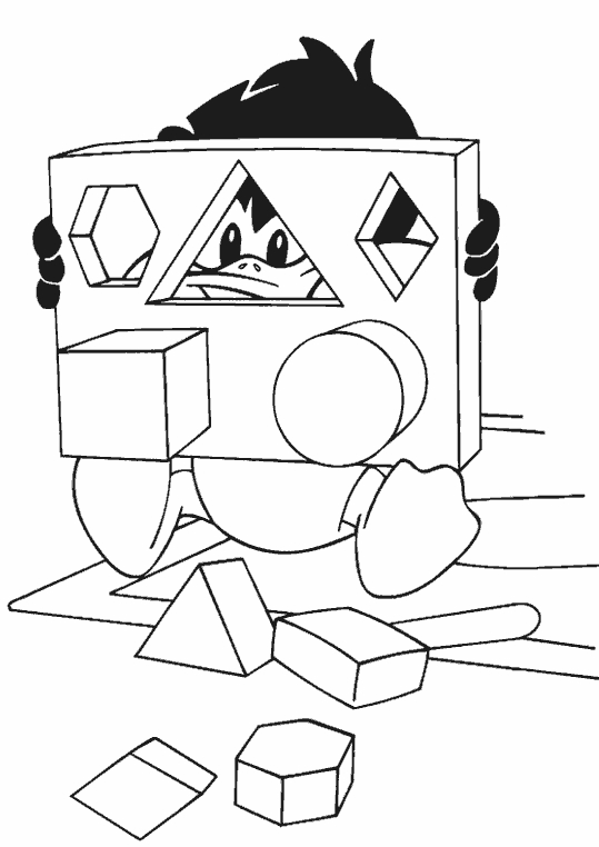 Coloriage des personnages de Baby Looney Tunes en pleine activité joyeuse Coloriage des personnages de Baby Looney Tunes en pleine activité joyeuse