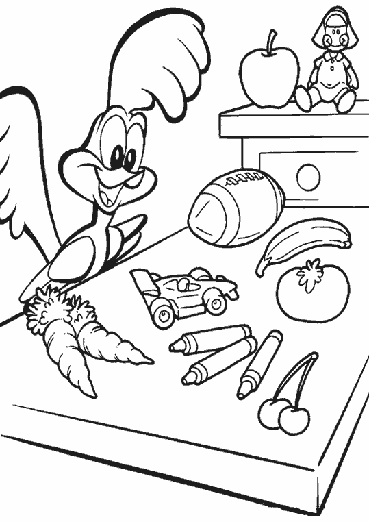 Scène de Baby Looney Tunes avec des personnages en pleine activité joyeuse Scène de Baby Looney Tunes avec des personnages en pleine activité joyeuse