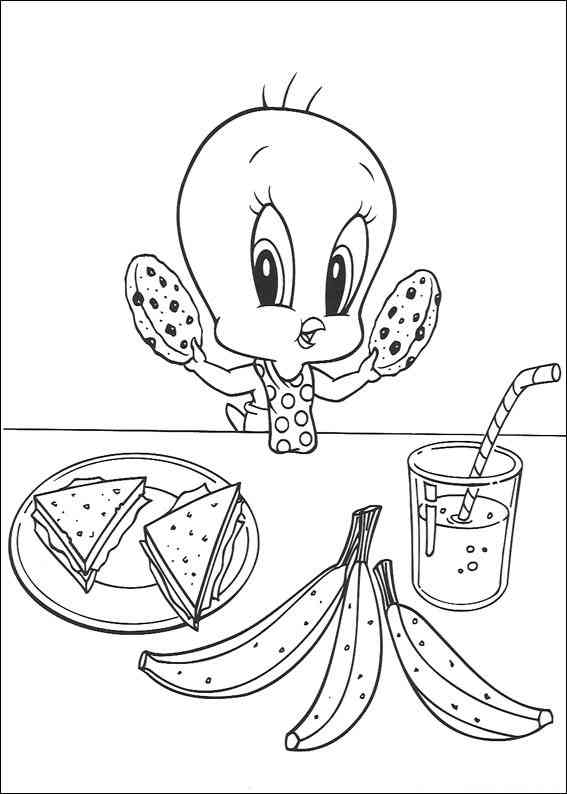 Coloriage de bébés personnages de Looney Tunes en pleine aventure Coloriage de bébés personnages de Looney Tunes en pleine aventure