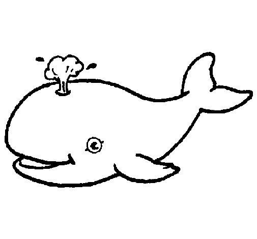 Une baleine nageant dans un océan stylisé