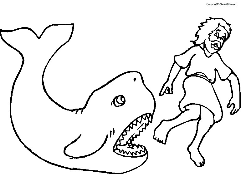 Coloriage d'une baleine nageant dans l'océan avec des vagues