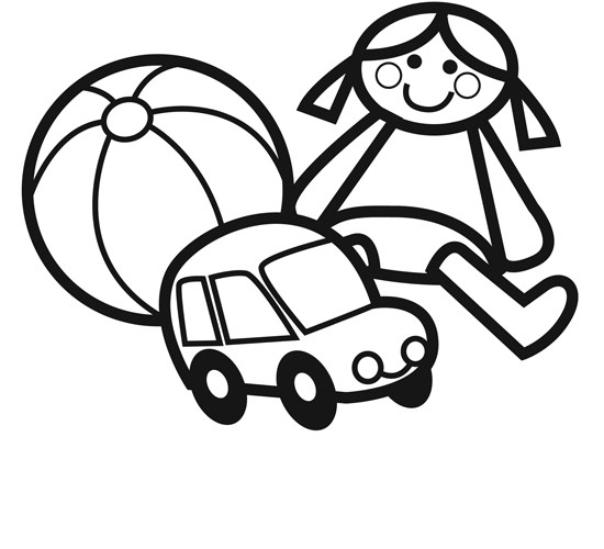 Coloriage d'un ballon de plage coloré sur un fond simple