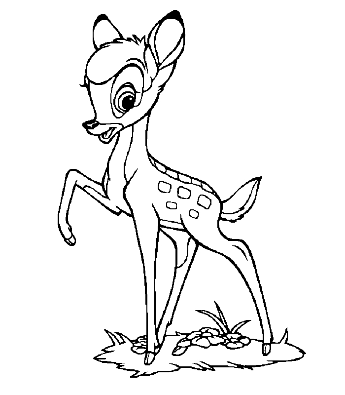 Bambi explore la forêt avec ses amis